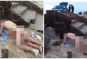 На пляже обнаружили уснувшую во время секса парочку