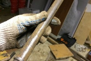 Полка и письменный стол в стиле Лофт. Делал для сыновей 13 и 14 лет