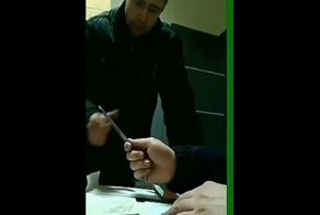 Правонарушителю попалась ручка со смещенным центром тяжести