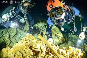 В подводных пещерах Мексики нашли уникальные артефакты цивилизации майя