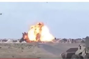 Меткий выстрел из РПГ уничтожил шахид-мобиль