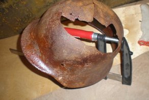 Как я немецкую каску реставрировал