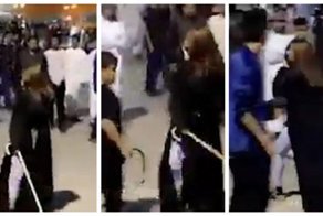 Видео: саудовская "чудо-женщина" избила обидчиков палкой