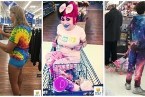 Эти люди просто пришли за покупками в американский супермаркет Walmart