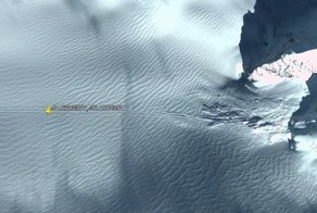 На острове Южная Джорджия на картах Гугл обнаружили "нечто"