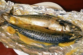 Скумбрия в фольге с лимоном - самый простой и вкусный рецепт