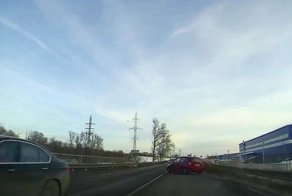 Ритмический занос девушки на Хонде