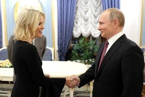 Путин дал большое интервью американской журналистке канала NBC Мегин Келли