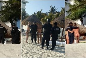 Троих мексиканских полицейских отстранили от службы за фото с туристками