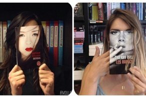 20 идеальных оптических иллюзий с заменой лица обложкой книги