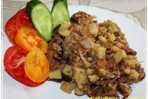 Лисички … казан … картошка … масло коровье, НО топленое