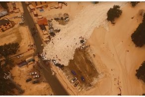 Cнежная лавина накрыла автомобили на автостоянке в Приэльбрусье