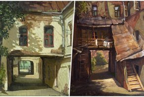 Дворики нашего детства на картинах Владимира Парошина