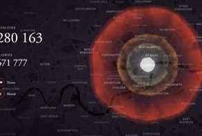 В Сети появился симулятор ядерной бомбардировки