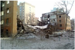 В Саратове обрушились два подъезда четырехэтажки