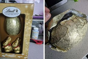 Парень решил поздравить подругу и подарил ей шоколадное яйцо. Но дело было 1-го апреля