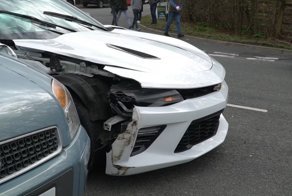 Владелец разбил свой новенький Chevrolet Camaro, едва отъехав от автосалона