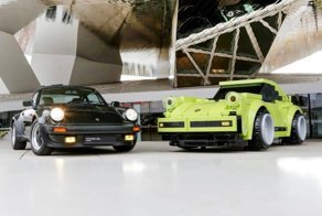 Полноразмерный Porsche 911 Turbo из огромных кубиков Lego