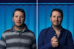 Фотограф запечатлел эмоции мужчин до и после того как они стали новоиспечёнными отцами