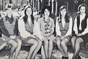 Мини-юбки 60-х и 70-х годов прошлого времени