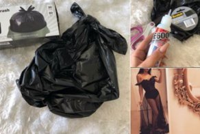 В пику злопыхателям школьница сделала на выпускной платье из мусорных пакетов