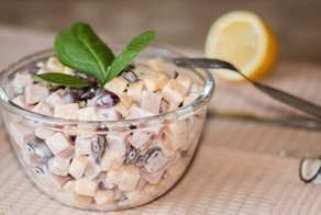 Трио - простой и вкусный солидный салат за 5 минут