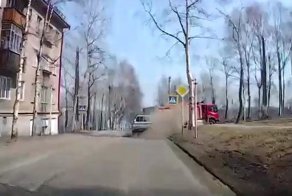 Взрыв колеса в Хабаровском крае