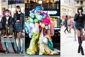 Модные персонажи на улицах Токио