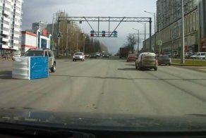 Осторожно биотуалеты! ДТП в Самаре с туалетной кабинкой