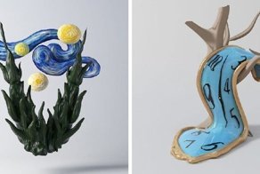 Команда дизайнеров создала алфавит, каждая буква которого выполнена в стиле знаменитых художников