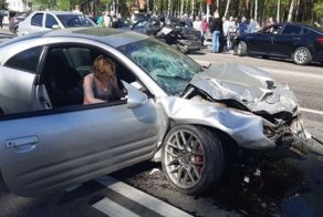 Авария дня. Пьяная женщина устроила ДТП с шестью автомобилями в Домодедово