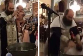 Такое крещение ребёнка вы ещё точно не видели!