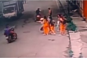 Венесуэльские полицейские эффектно ликвидировали напавшего на школьников грабителя