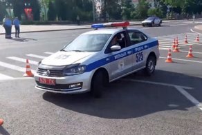 ГАИ Гродно практикуются в экстремальном маневрировании