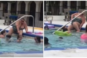 Это очень противно. Туристка побрила ноги в детском бассейне