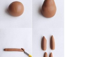 Обезьянка из полимерной глины