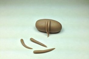 Собачка из пластилина