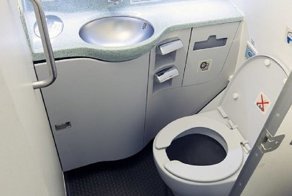 Самолет облил водительницу содержимым туалета