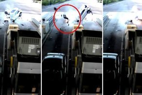 Пассажир обманул смерть во время сильнейшей аварии