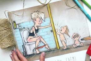 Иллюстрации о повседневной жизни российской мамы