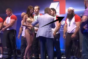 Реакция спортсмена мусульманина на девушку в бикини