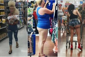 Эти люди просто пришли за покупками в американский супермаркет Walmart