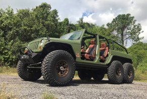 Эффектный шестиколесный Jeep Wrangler от компании Bruiser Conversions