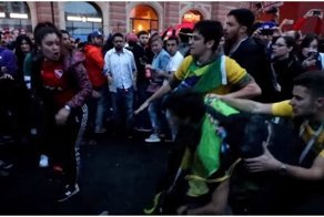 Болельщица Аргентины побила бразильца-провокатора на площадке фан-феста в Санкт-Петербурге