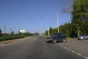 Жесткое столкновение с Нивой из Смоленска