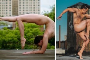 Фотопроект Bare Sky Dance: обнаженный балет на крышах Нью-Йорка