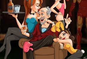 Как будут выглядеть персонажи комиксов Marvel и DC, когда выйдут на пенсию