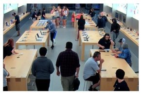 Техничное ограбление магазина Apple за 30 секунд: видео