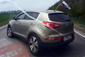 Патриоты развернулись не глядя на трассе под Азовом