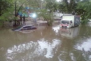 Вчерашний дождь и ураган в Киеве